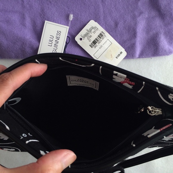 LG Scottie dog print handbag detachable clutch - Picture 4 of 4