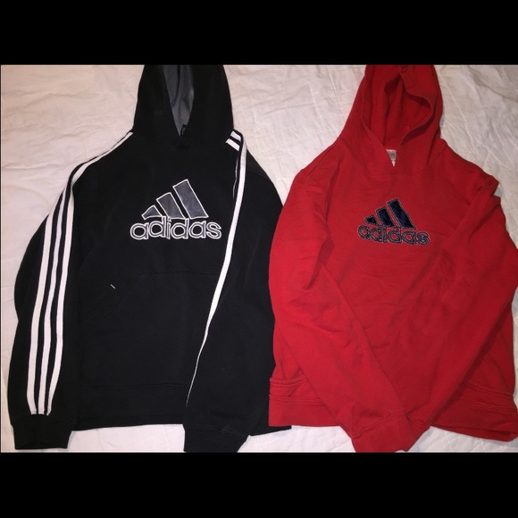 two adidas hoodies