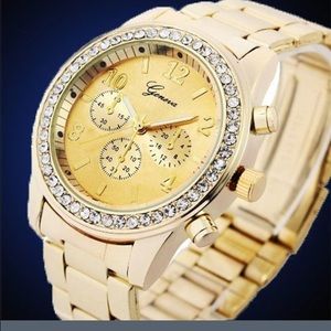 NEW! yellow gold watch