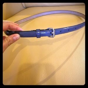 Patent skinny belt