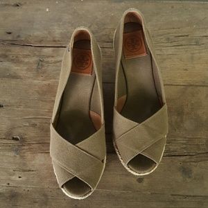 Authentic Tory Burch Wedge Heels