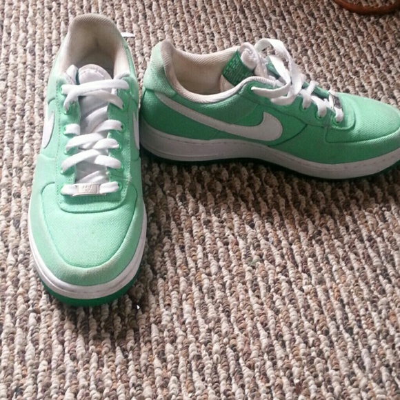 Lime green  airforce ones nikey