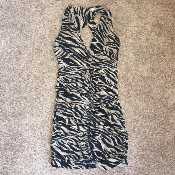 Halter mini dress