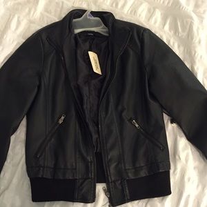 Faux leather jacket. Small
