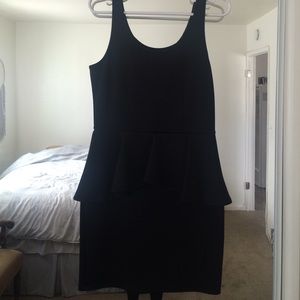 Black H&M 'Divided' Peplum Dress
