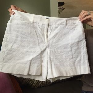 White House black market white shorts