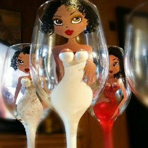 Hand made wine glasses