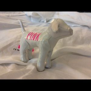 VS PINK White Shimmer Plush Dog