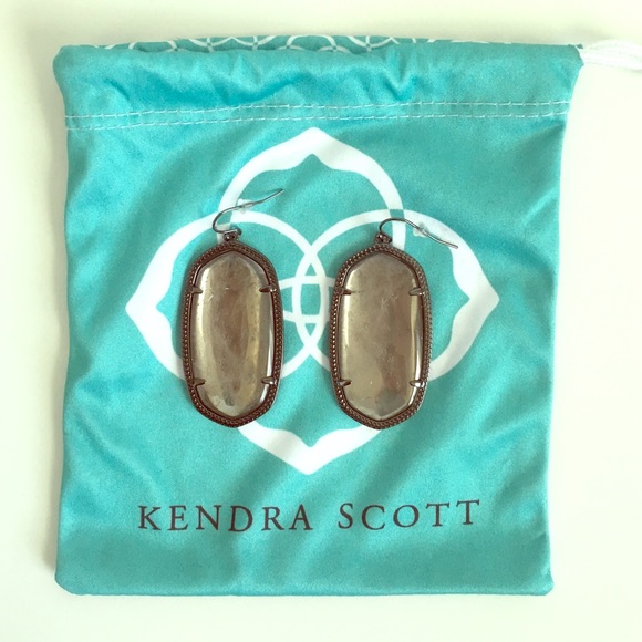Kendra Scott Elle Gunmetal Earrings