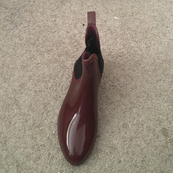 Maroon Rain Booties