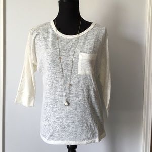 Sheer White Women's Sweater