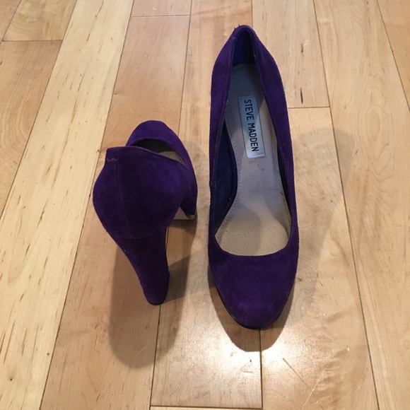 Purple Suede Pumps