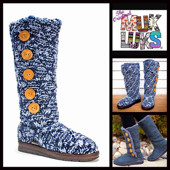 MUK LUK COZY BOOTS Vegan Shearling Lined - Picture 4 of 7