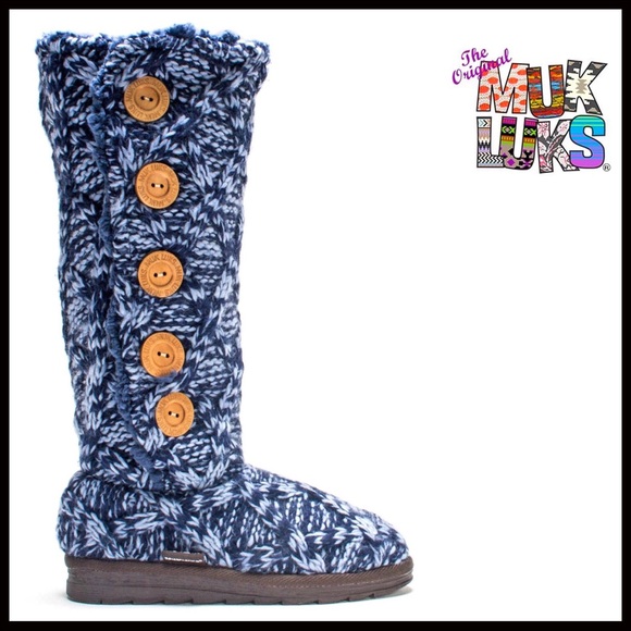 MUK LUK COZY BOOTS Vegan Shearling Lined - Picture 6 of 7