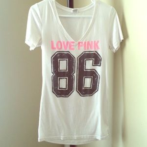 White VS PINK v-neck