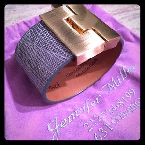 Brand New Jennifer Miller Lizard leather bracelet