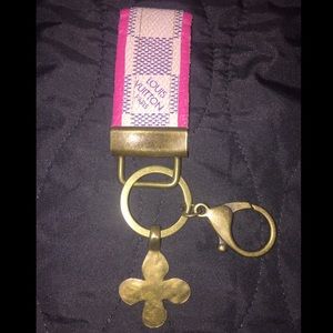 Louis Vuitton Damier Azur key chain