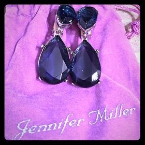 Jennifer Miller dark blue earrings