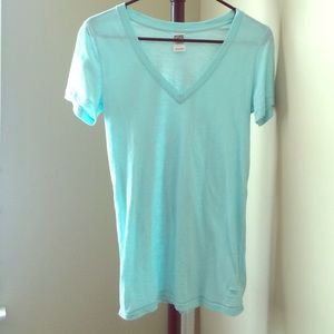 Turquoise VS PINK v-neck / sleepshirt