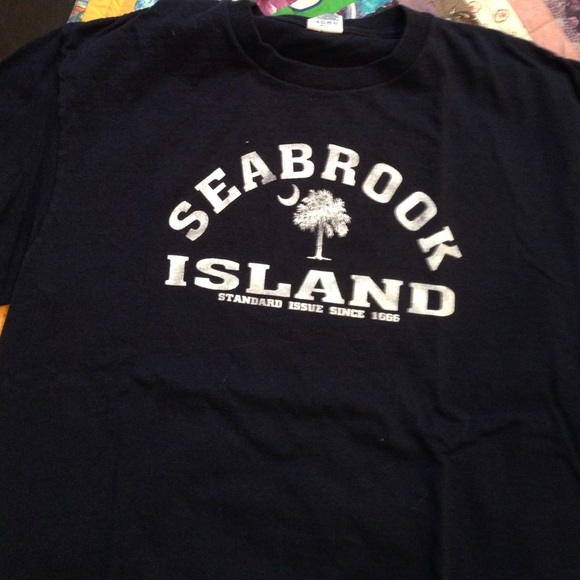A navy sea brook shirt