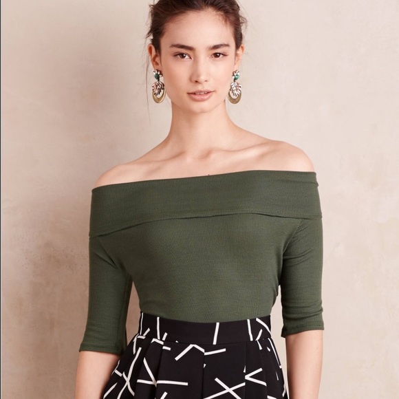 Anthropologie Tops - Anthropologie Lisette off the shoulder Tee Anthropologie Tops - Anthropologie Lisette off the shoulder Tee