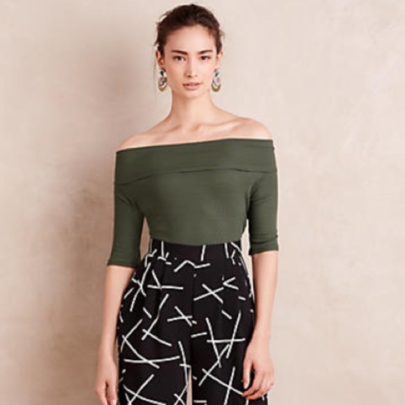 Anthropologie Tops - Anthropologie Lisette off the shoulder Tee Anthropologie Tops - Anthropologie Lisette off the shoulder Tee