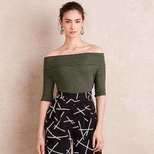 Anthropologie Tops - Anthropologie Lisette off the shoulder Tee Anthropologie Tops - Anthropologie Lisette off the shoulder Tee
