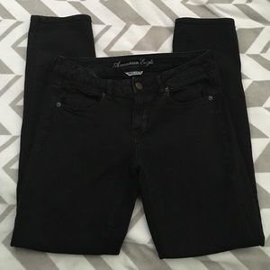 Black American eagle skinny jeans