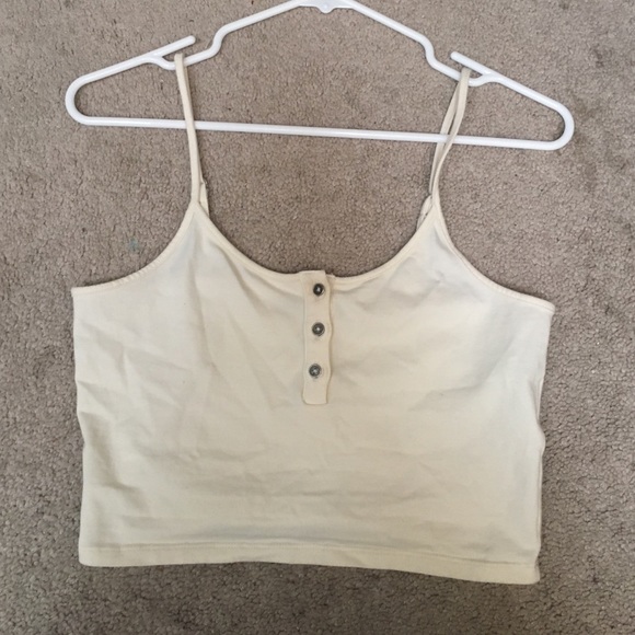 Cream Crop Top