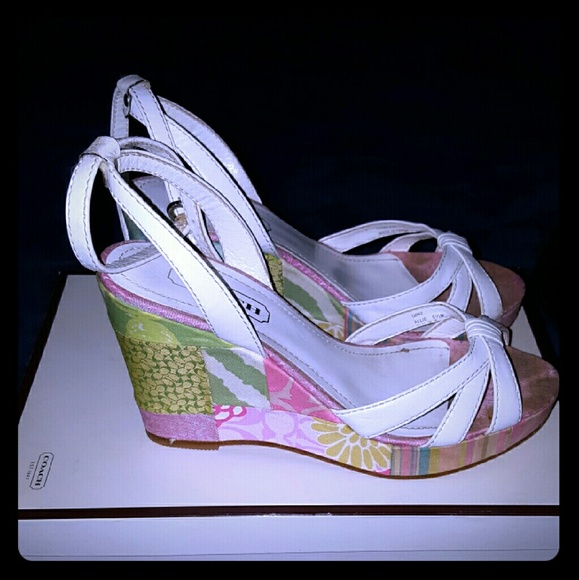 Coach Allie Baby CLF/Patch Wedges