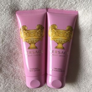 Versace perfumed shower gel and body lotion