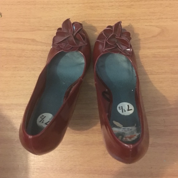 Burgundy heels