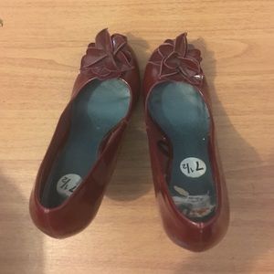 Burgundy heels