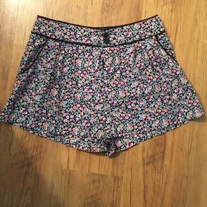 Flower High Waisted Shorts