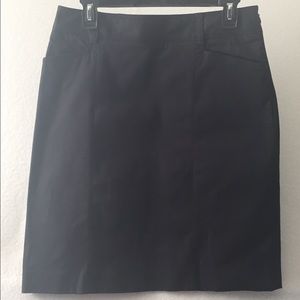 J. Crew stretch cotton skirt sz 4 in Black.