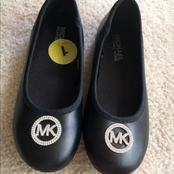 Michael Kors Kids Black Flats