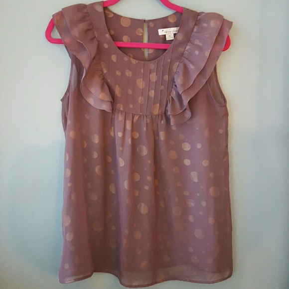 Ruffle baby doll blouse