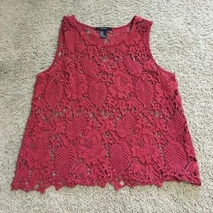Beautiful light maroon sleeveless top