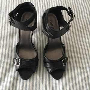 Black Ankle Strap Heels