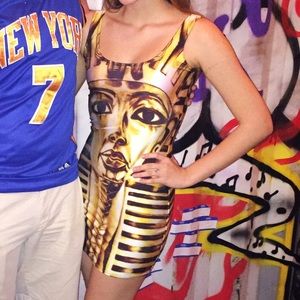 Gold Egyptian dress