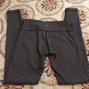 Lululemon Wunder Under Tri Geo Silver Spoon Black