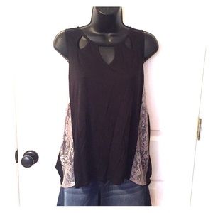 Black lace top