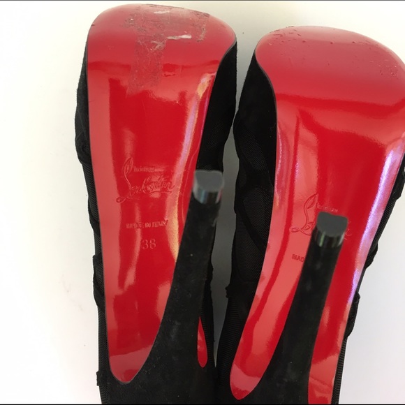 Louboutin Altarakna Mesh-Caged Red Sole Bootie - Picture 4 of 4