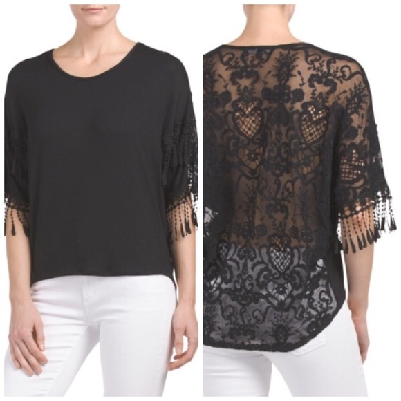 Panitti Tops - Lace back top