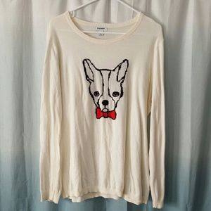 Old Navy French Bulldog Sweater