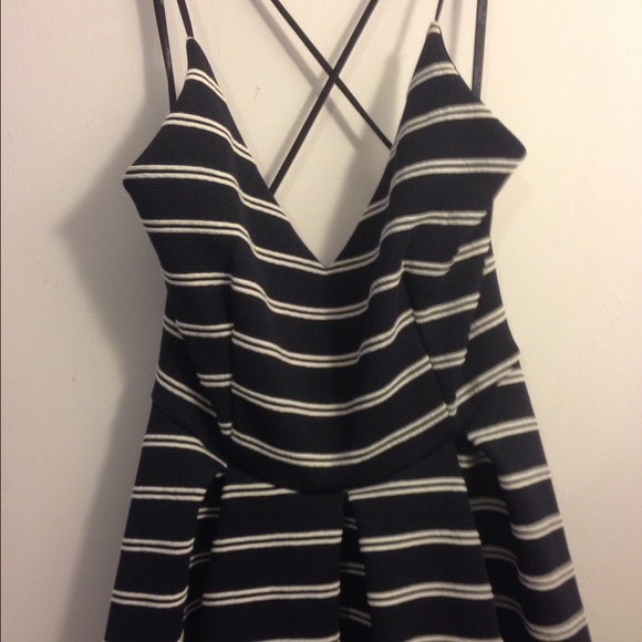🚫SOLD🚫Mango striped summer sun dress low back - Picture 2 of 3