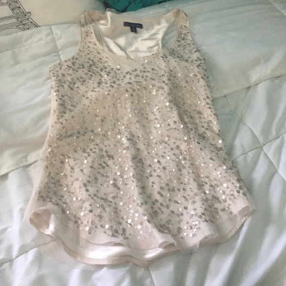 Forever 21 embellished blush tank top