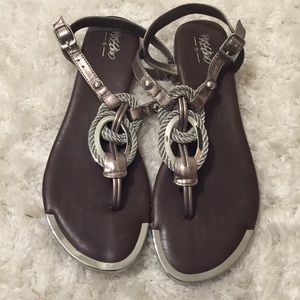 Silver sandals