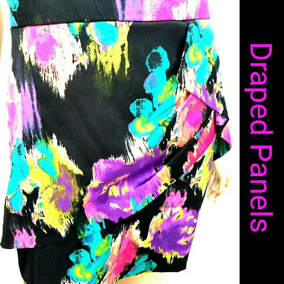 SPEECHLESS-Mini Strapless Floral Dress, Bodycon - Picture 2 of 4