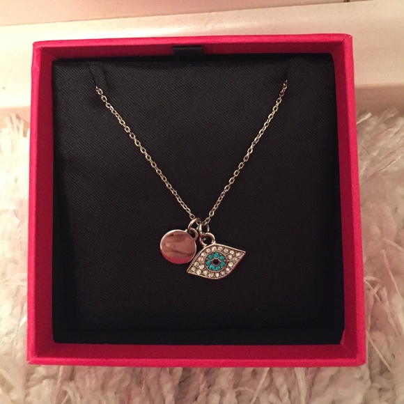 Brand New Juicy Couture Evil Eye Pendant Necklace.